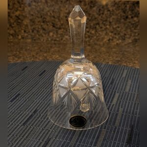 Vintage Crystal, Clear Glass Bell - EUC!